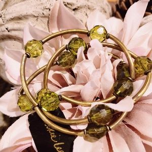 NWT| Antique Olive Bracelets (Set of 3)